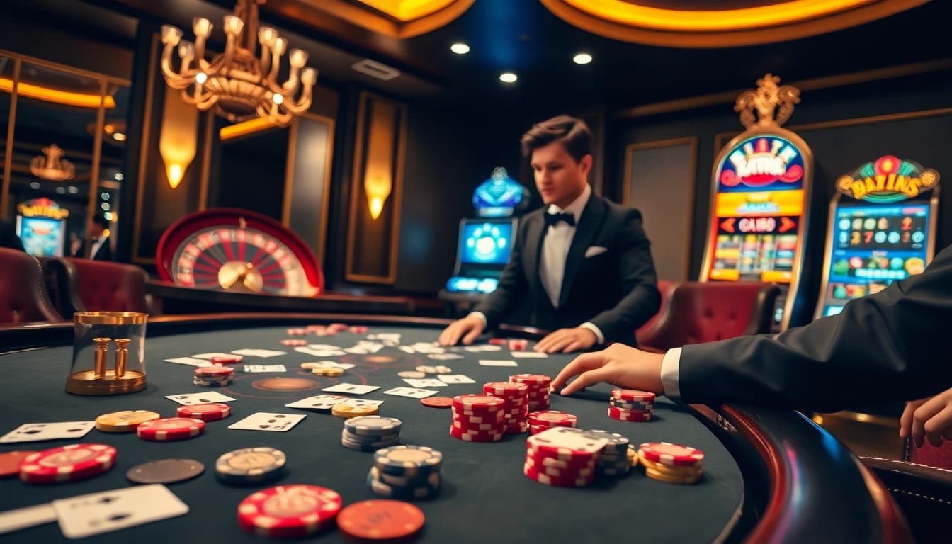 Enjoy an exciting gaming experience at X88 with vibrant casino tables and thrilling action