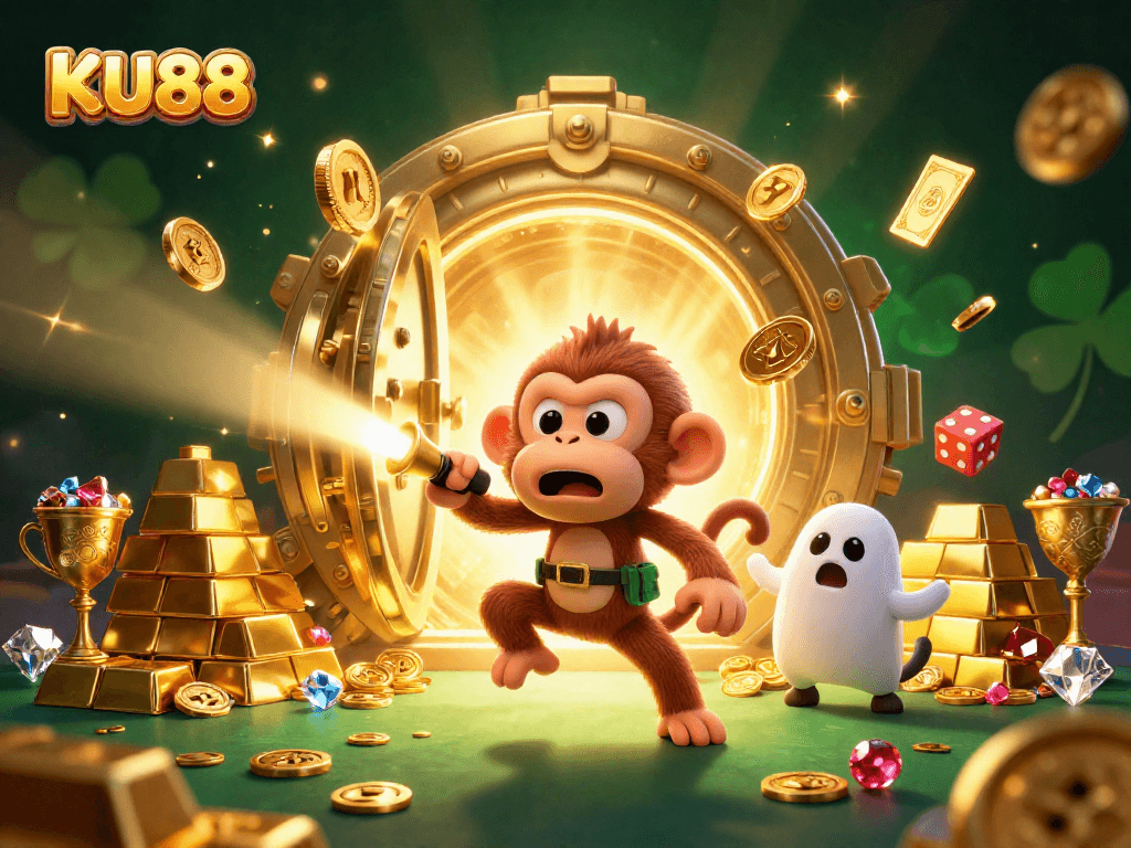 Experience thrilling action with KU88 as a mischievous poltergeist monkey and a curious puppy track enchanting treasures.