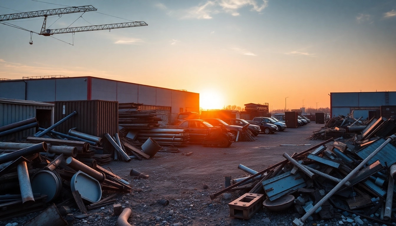 Schrottplatz Duisburg, wo Altmetalle sortiert und für das Recycling vorbereitet werden.