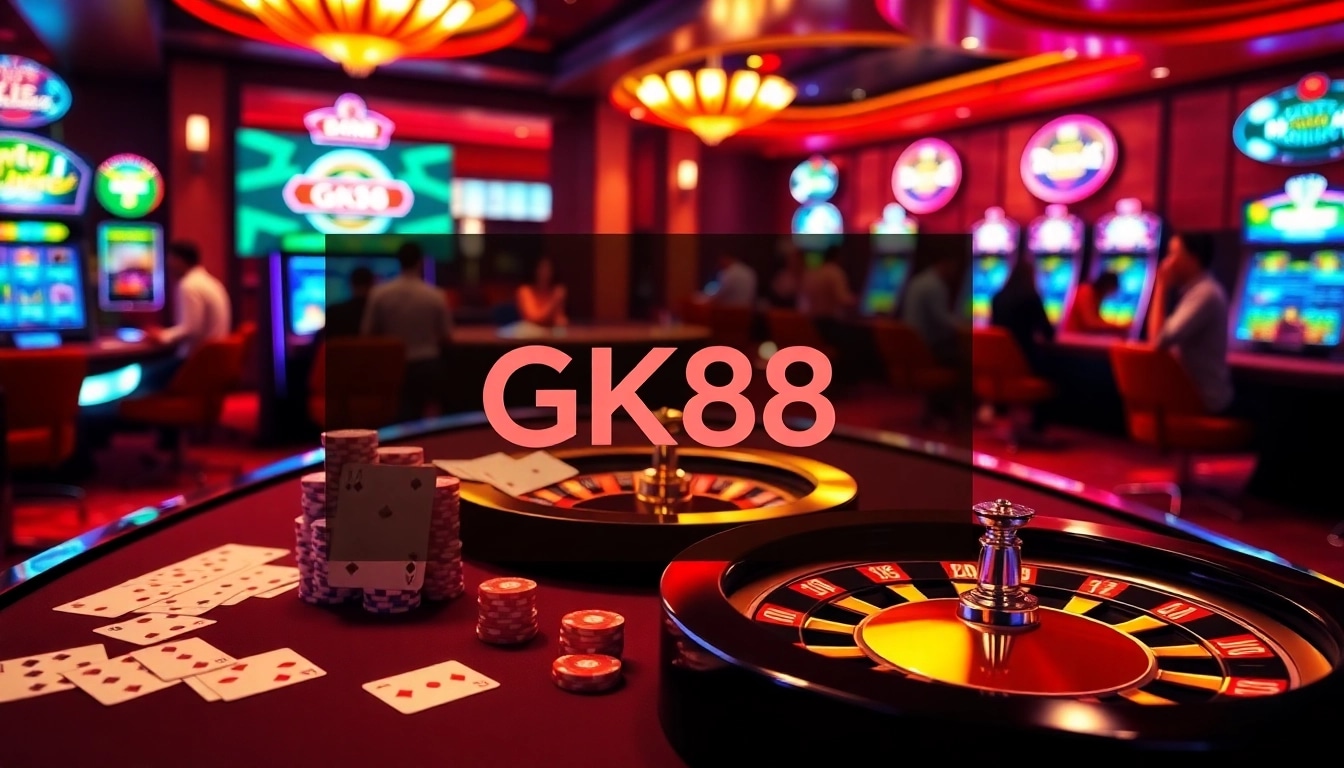 Experience thrilling moments at GK88 casino with vibrant tables and exciting games.