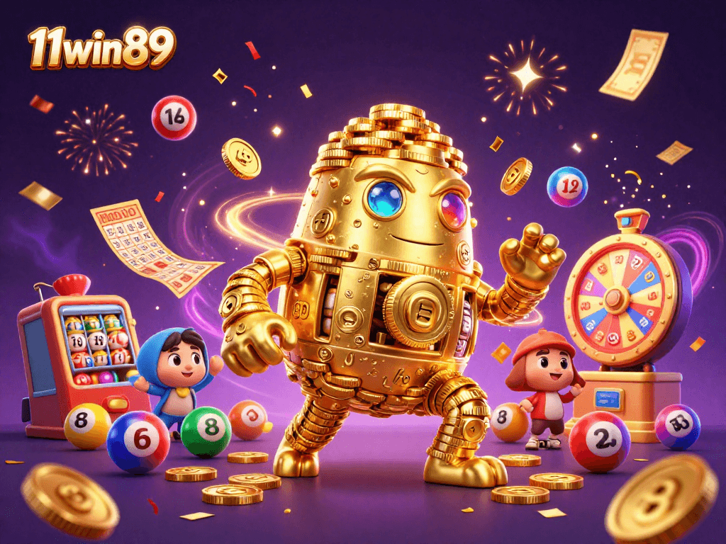 Experience excitement with 11win89 as vibrant symbols and games fill the casino scene.