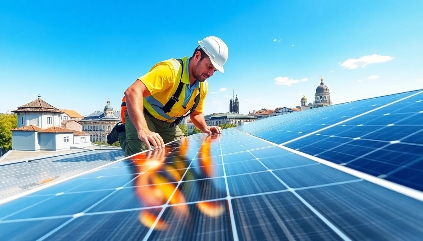 Installation von PV Anlagen Wien mit Fokus auf Solarenergie in urbaner Umgebung.