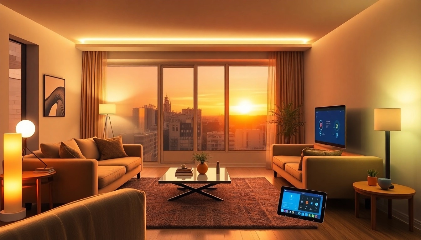 Philips Hue Tipps für intelligentere Beleuchtungslösungen in einem modernen Wohnzimmer.