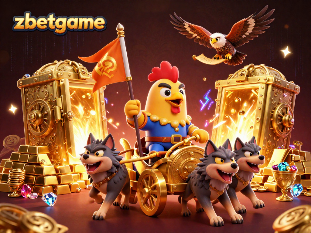 Experience winning with zbetgame as the rooster warlord leads a golden treasure hunt.