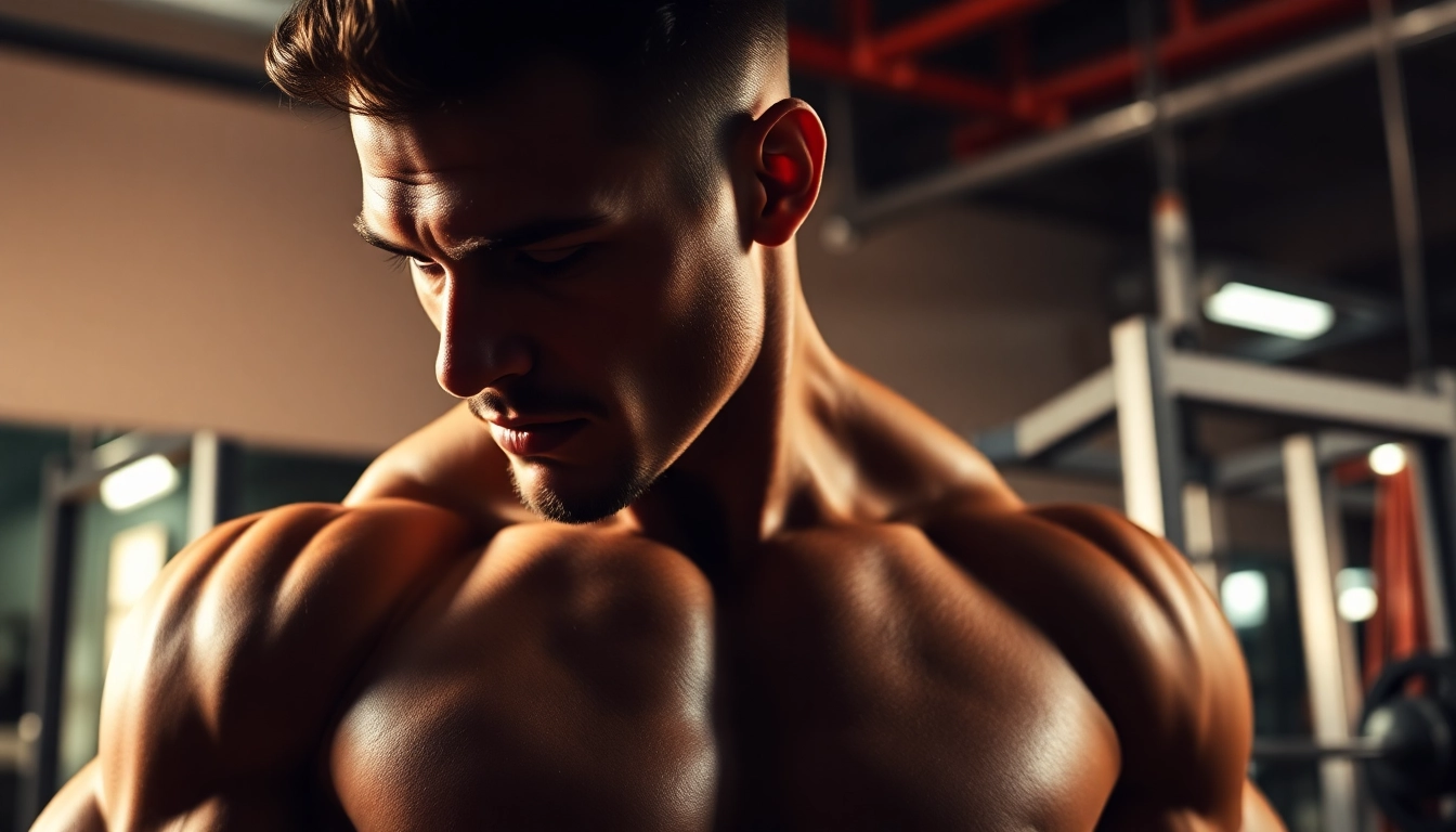 Primobal Primobolan unterstützt den Muskelaufbau in einem Fitnessstudio-Setting.