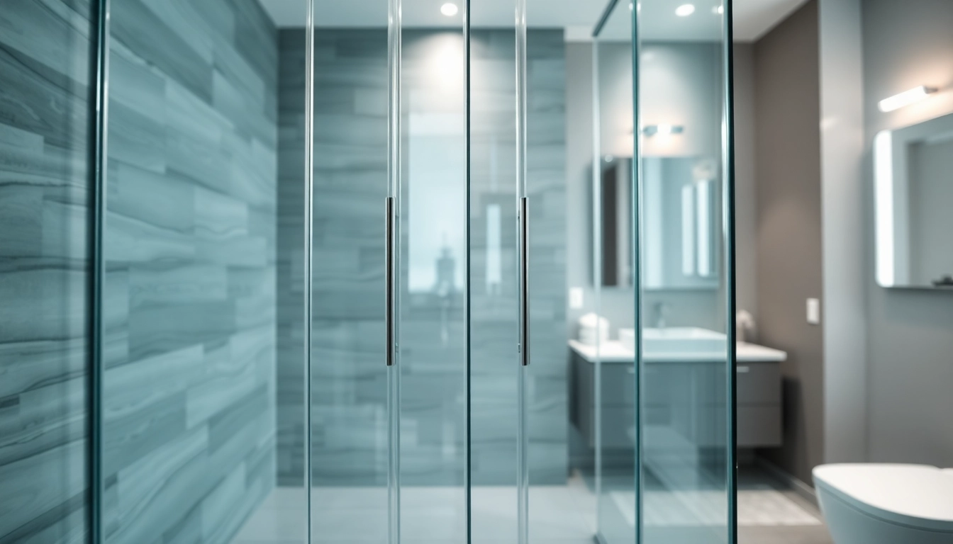 Dusche 100x100 mit eleganten Glaswänden in einem modernen Badezimmer.