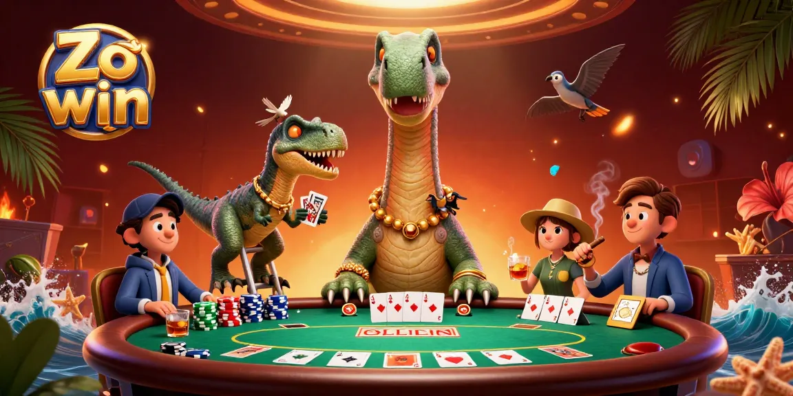 Zo win highlights thrilling poker action in a lavish casino atmosphere featuring vibrant game elements.