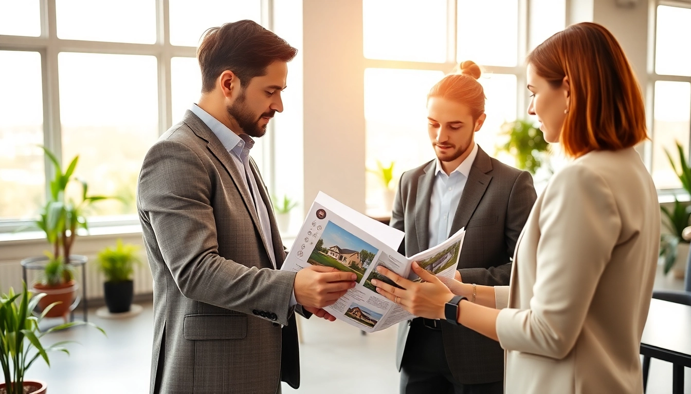 Immobilienmakler Frankfurt Ginnheim berät Kunden in modernem Büro.