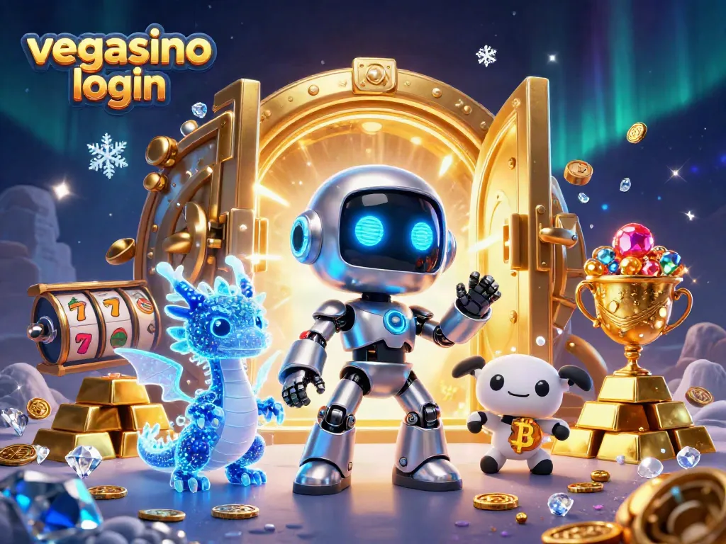 Engage with the vegasino login portal for thrilling casino experiences with our vibrant, interactive illustration.