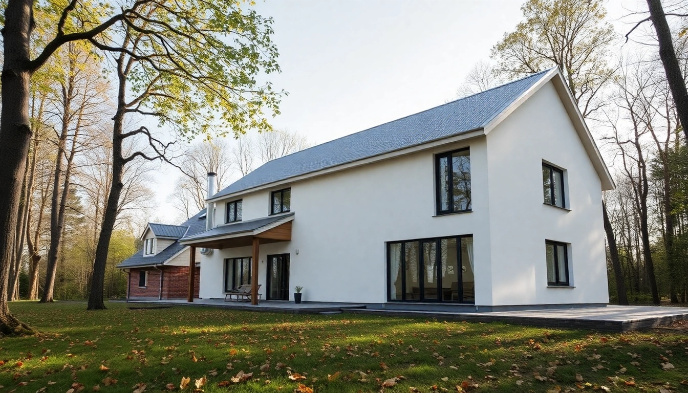 SIP House Projects zeigen ein modernes, nachhaltiges Hausdesign in natürlicher Umgebung.