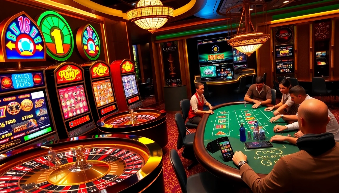 Experience the thrill of gaming at HM88’s vibrant casino tables and slot machines.