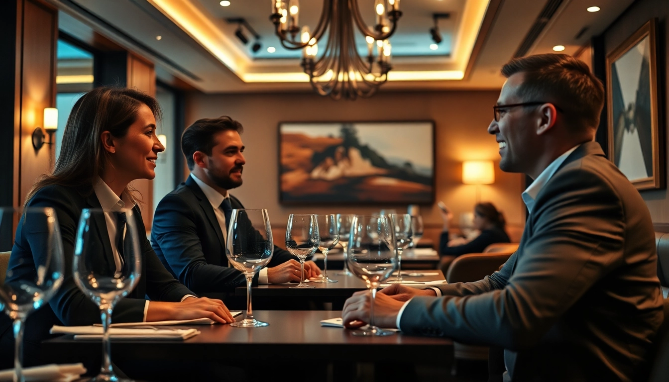 Headhunter Gastronomie führt ein Gespräch in einem eleganten Restaurant mit einem Kandidaten.