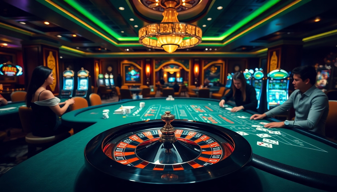Experience the thrill at https://9bet.buzz/ with energetic players at vibrant casino tables.