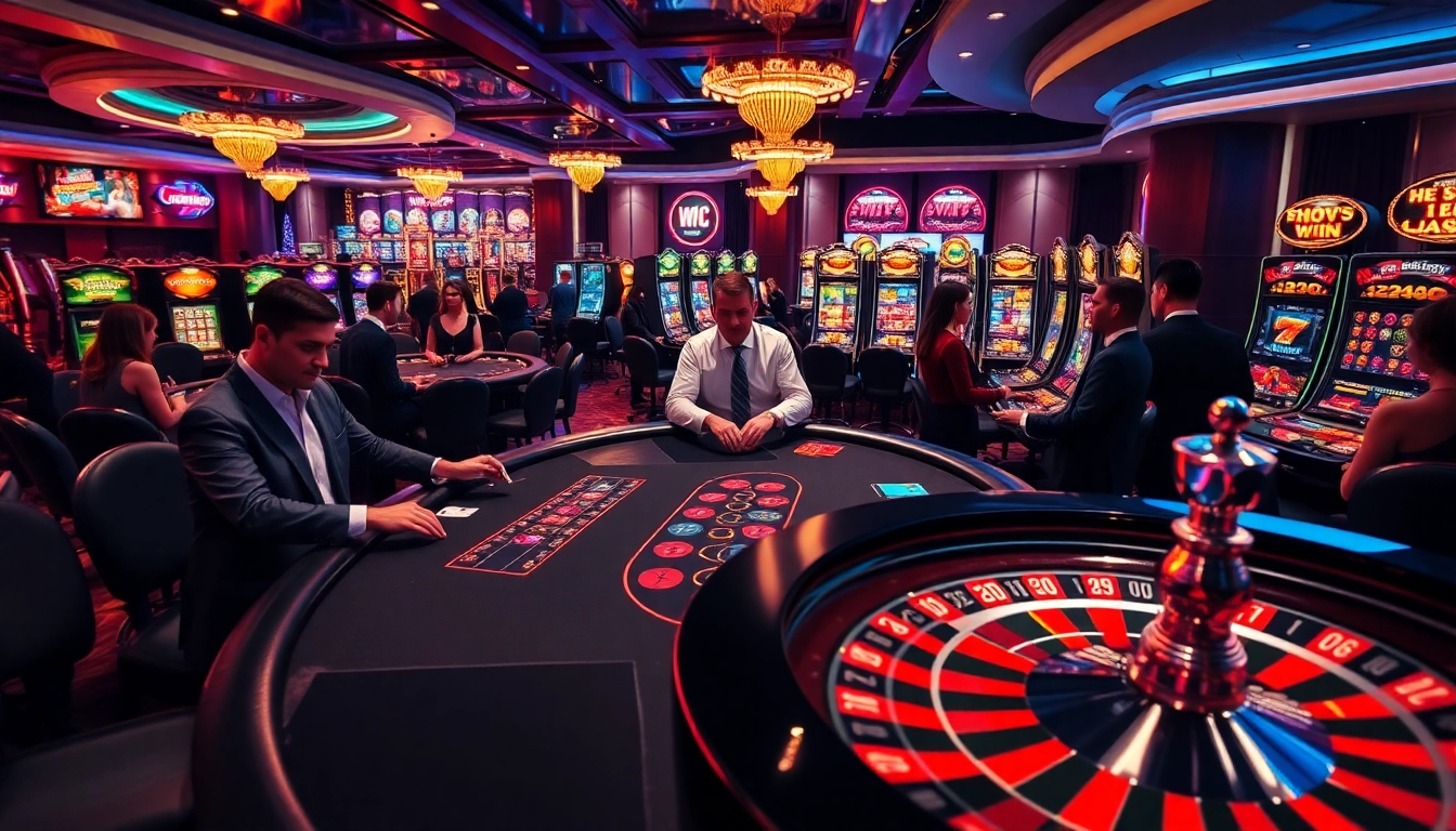 KJC's dynamic gambling experience highlighted with exciting table games and modern slot machines.