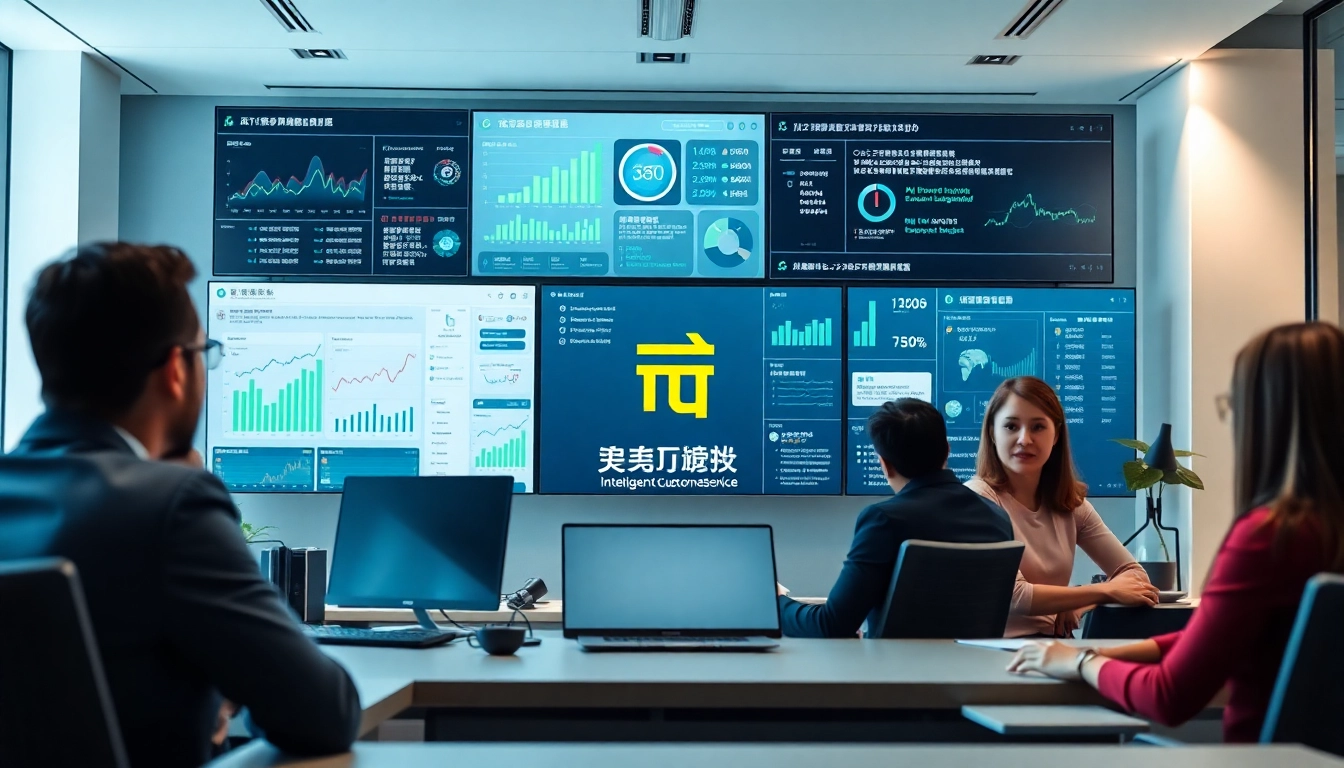 现代办公环境中的美洽智能客服平台。