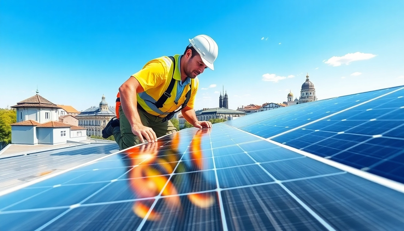 Installation von PV Anlagen Wien mit Fokus auf Solarenergie in urbaner Umgebung.