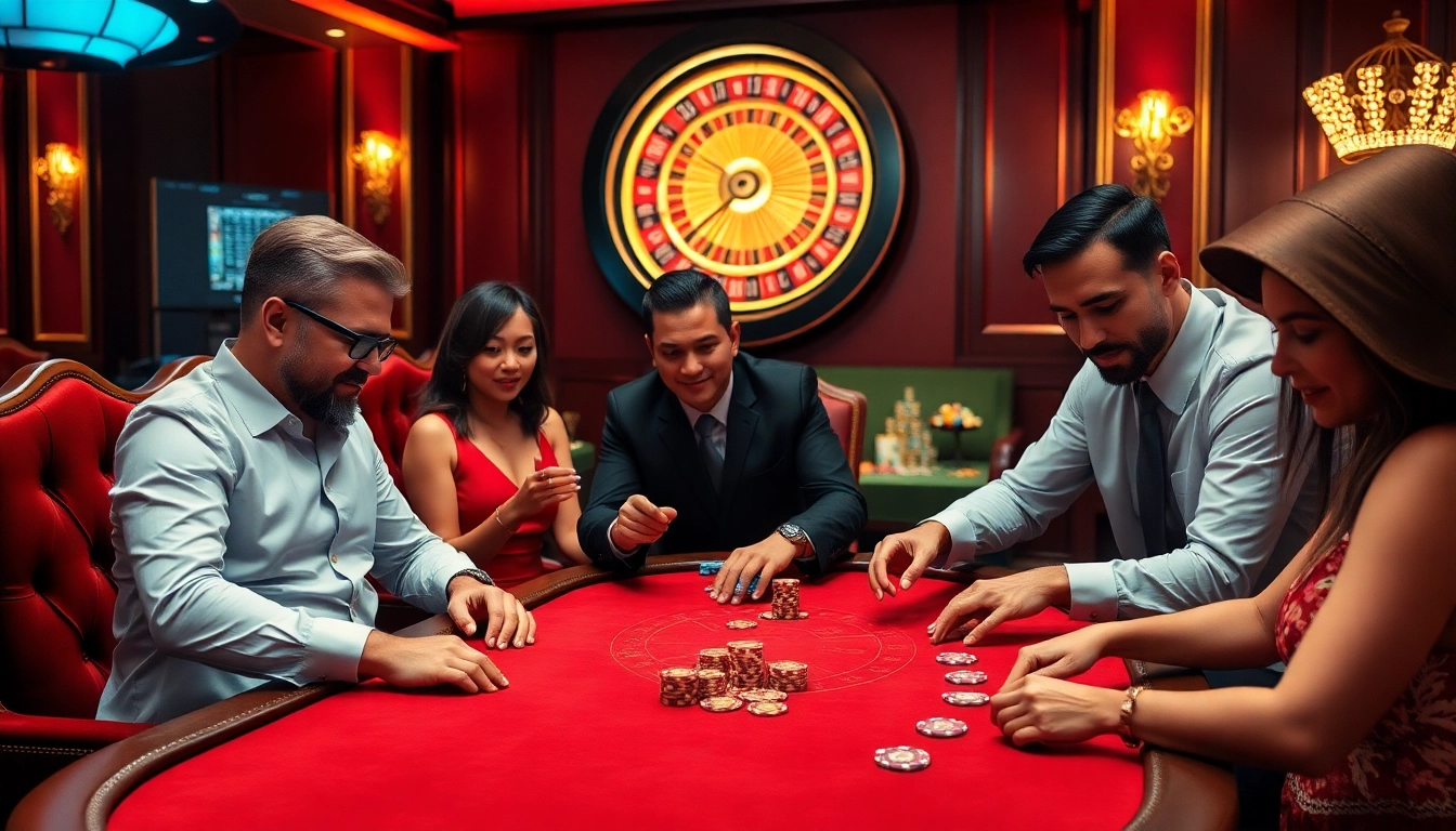Hoạt động poker đầy phấn khích tại https://luck8.com với bầu không khí casino sôi động và các trận chơi cược lớn.