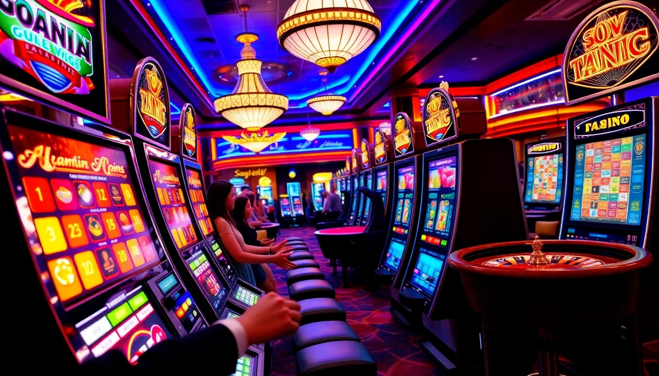 Players spinning slot machines at 69VN casino, celebrating a thrilling win with excitement.